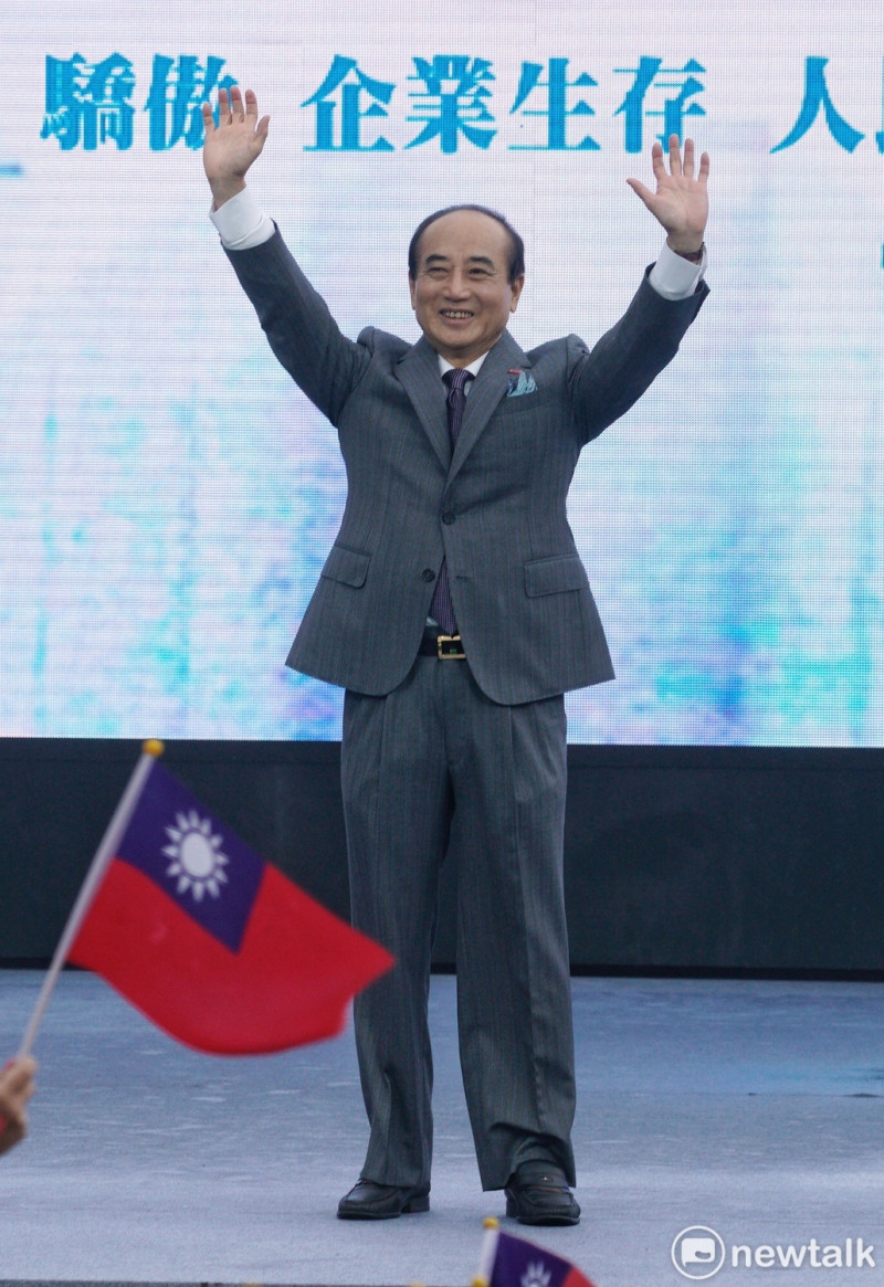 立法院前院長、國民黨立委王金平7日上午在台北國際會議中心，正式宣布參選2020總統。   圖：張良一/攝