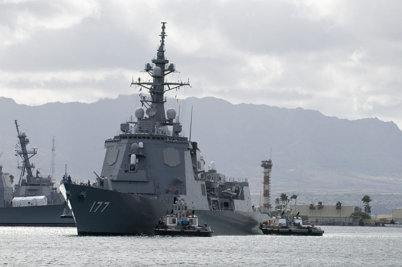 日本防衛大臣岩屋毅今天宣布，將派遣海上自衛隊護衛艦參加中國4月舉行的海上閱艦式。   圖 : 翻攝自維基百科