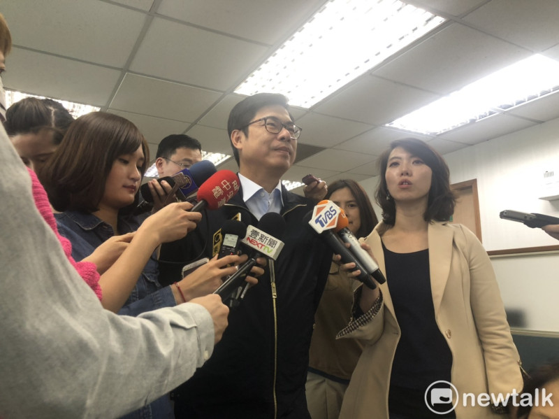行政院副院長陳其邁今(19)日上午在臉書發文「團結合作，為了更好的台灣」。   圖：謝莉慧/攝（資料照片）