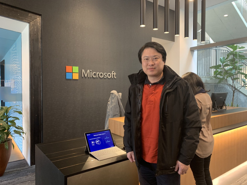 訪問團參訪Microsoft 微軟總部。   圖/基隆市政府提供