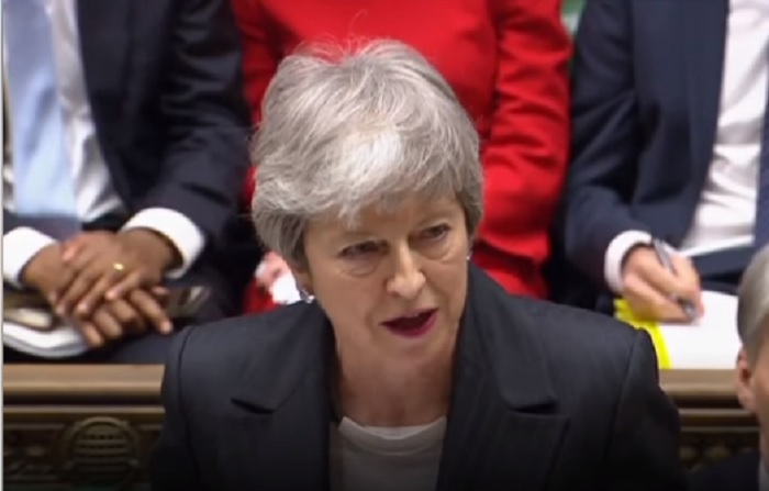 英國首相梅伊20日告訴國會，她已致函歐盟要求將脫歐時間延至6月30日。   圖：翻攝梅伊臉書