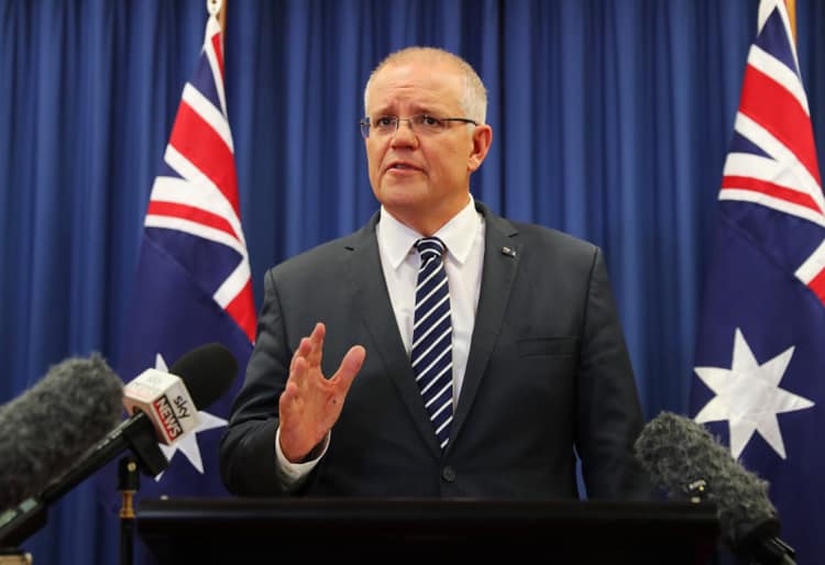 澳洲總理莫里森（Scott Morrison）表示，澳洲之所以成功控制武漢肺炎疫情並非靠著運氣，必須歸功在疫情初期成為最早對中國關閉邊界的國家之一，（資料照）   圖：翻攝Scott Morrison臉書