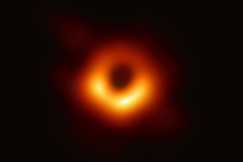 人類史上首張黑洞照片。   圖 : 翻攝自EHT Collaboration