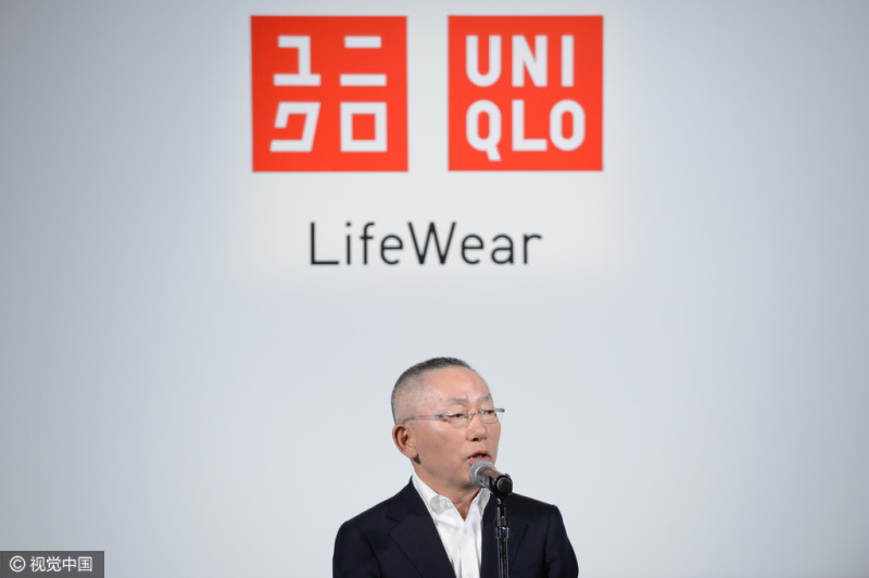 經營優衣庫（UNIQLO）等服裝品牌的日本迅銷公司（Fast Retailing）創辦人柳井正。   圖 : 翻攝自視覺中國