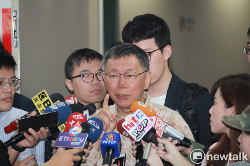 針對前總統陳水扁的歷史評價，台北市長柯文哲今日受訪時回應，不管三七開、六四開，總是得做一個評價。   圖：周煊惠 / 攝（資料照）。