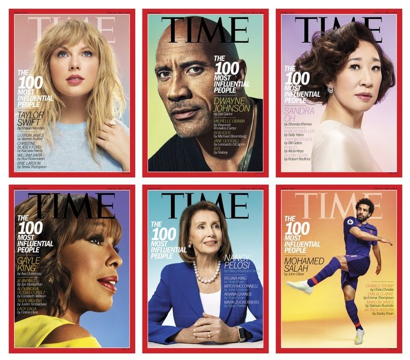美國時代雜誌2019年百大影響力人物名單17日揭曉。   圖：翻攝時代雜誌推特