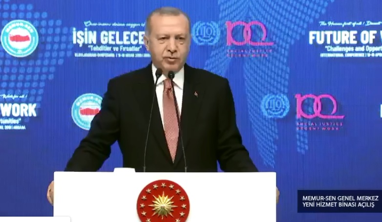 土耳其總統艾爾段今（18）天表示，申訴是「民主必要條件」，將對地方選舉結果異議立場堅持到底。   圖：翻攝艾爾段臉書