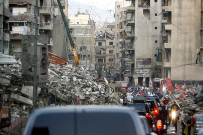 以色列曾與黎巴嫩真主黨發生嚴重衝突，貝魯特南部郊區飽受戰火摧殘，幾乎毀於一旦。   圖：聯合國圖片/Mark Garten