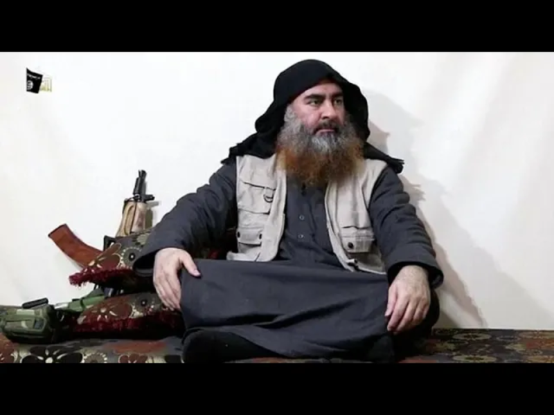 伊斯蘭國（IS）首領巴格達迪（Abu Bakr al-Baghdadi）據傳已遭擊斃。   圖：翻攝自Youtube