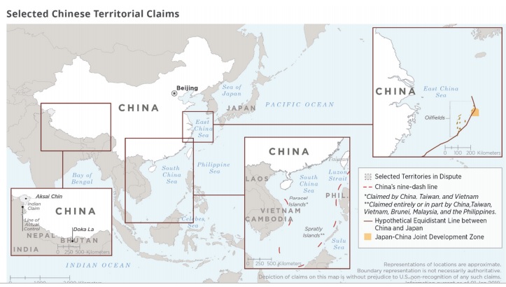 美國防部公布最新中國軍力報告，指中國計畫拓展海外軍事據點。   圖：翻攝自美《2019中國軍力報告》