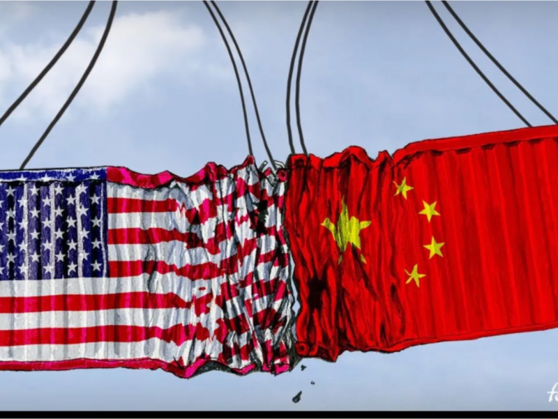 在去年美國對中國貨品調高關稅後，浙江杭州當地有三成小型外貿服裝企業因訂單不足而歇業。   圖：翻攝自Youtube