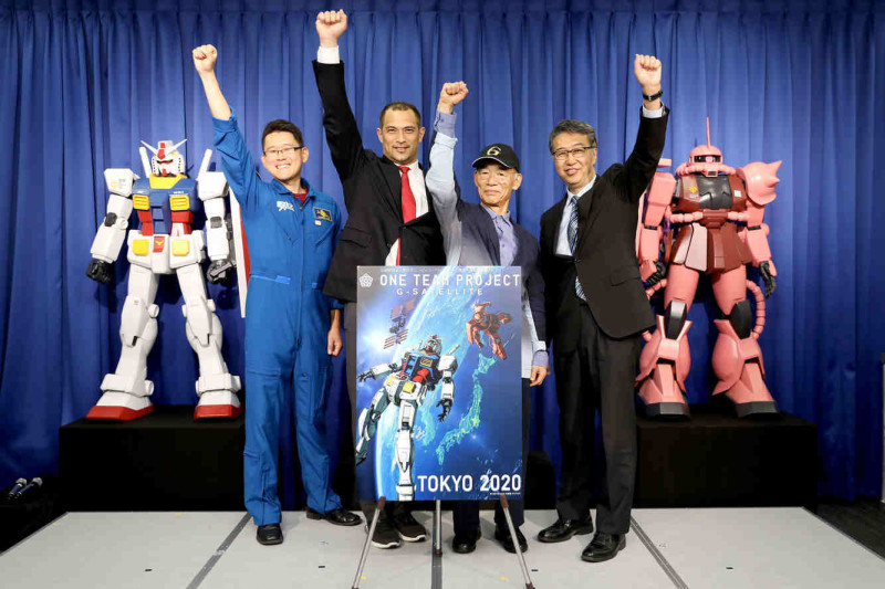 東京奧運委員會15日宣布，將利用微型衛星送熱門動漫「機動戰士」模型上太空。   圖：TOKYO 2020官網