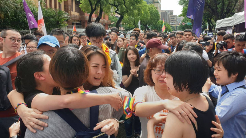 台灣日前成為亞洲第一個同性婚姻合法化國家。   圖 : 翻攝自林昶佐臉書