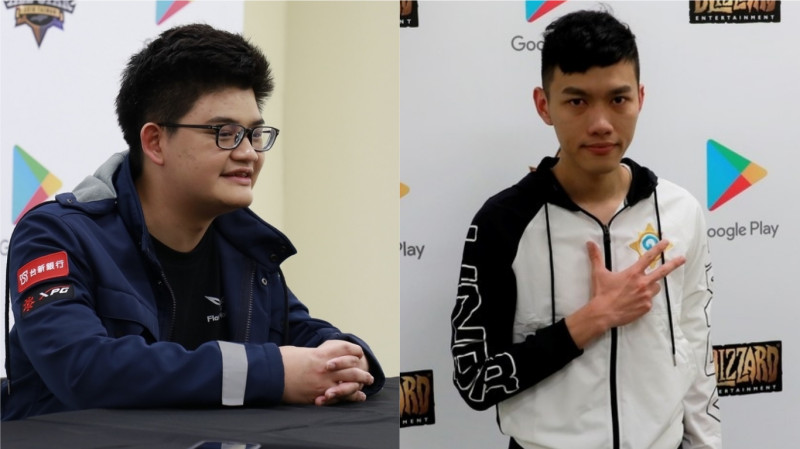 《爐石戰記》台灣選手Tom60229（左）、Shaxy（右）晉級季後賽小組賽。   圖：新頭殼資料照