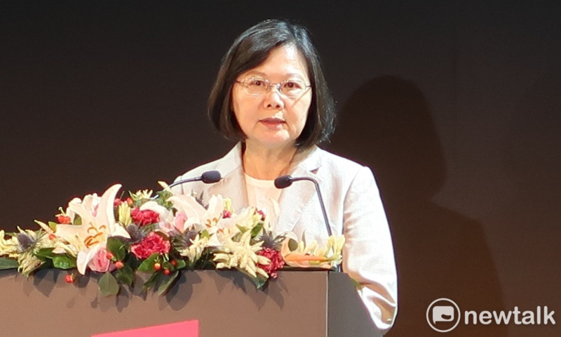 總統蔡英文28 日出席2019台北國際電腦展。   圖：林朝億/攝