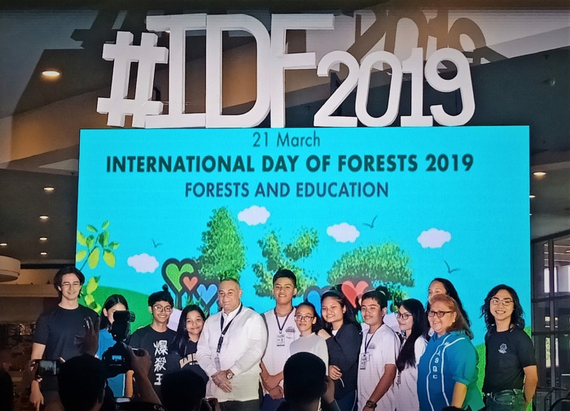 菲律賓加強學生森林教育，今年3月配合國際森林日，推出各式活動。   圖：翻攝自菲律賓林業局