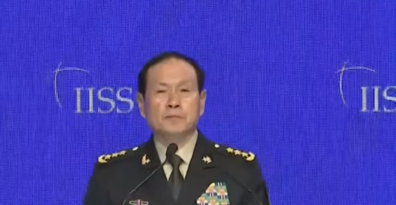 中共國務委員兼國防部長魏鳳和。    圖：翻攝自Youtube