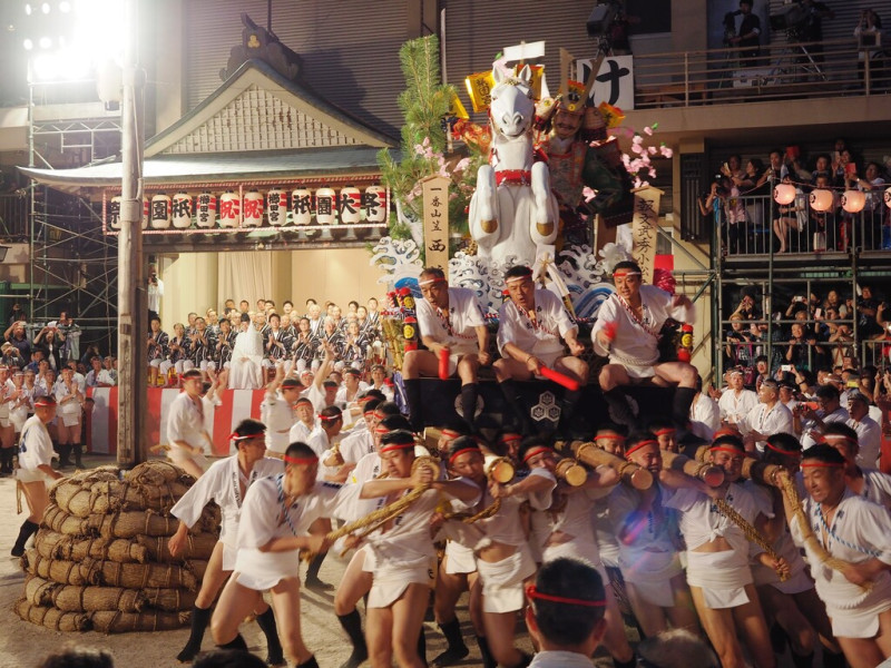 2018年日本博多祗園山笠祭活動盛況。   圖：台北旅遊網／提供