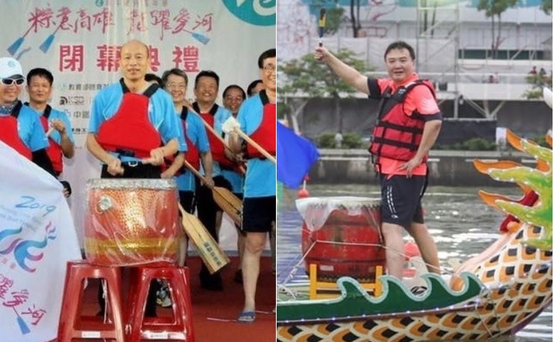 高雄市長韓國瑜（左）、前高雄代理市長許立明（右）。   圖：新頭殼合成