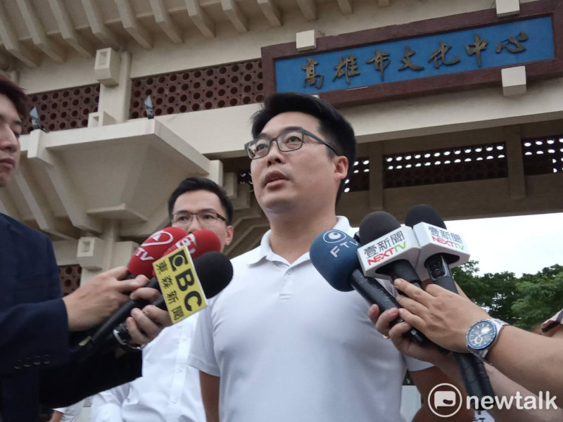 民進黨市議員邱俊憲認為韓國瑜不願意正面對香港的支持令人遺憾。   圖：孫家銘／攝