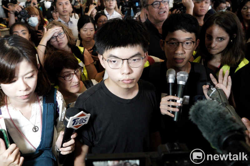 「香港眾志」秘書長黃之鋒參選南區海怡西議員案，上午10時45分收到提名無效通知。   圖：張良一／攝(資料照片)