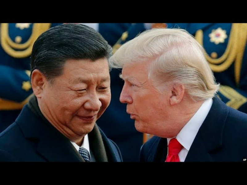 川普於去年3月22日宣布將對中國加徵關稅，引發美中貿易戰。圖：翻攝自youtube畫面（資料照片）