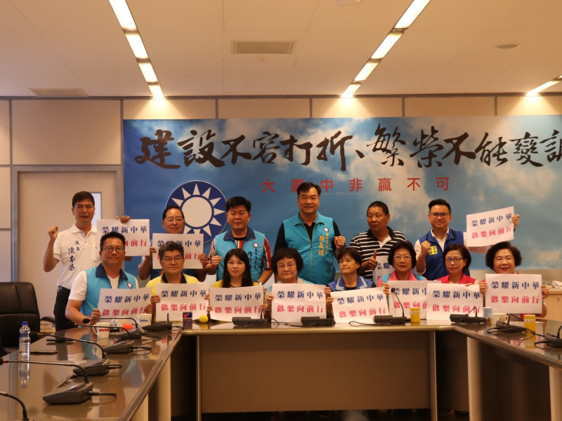 國民黨總統初選，台中市議會黨團全力支持韓國瑜。   國民黨團/提供
