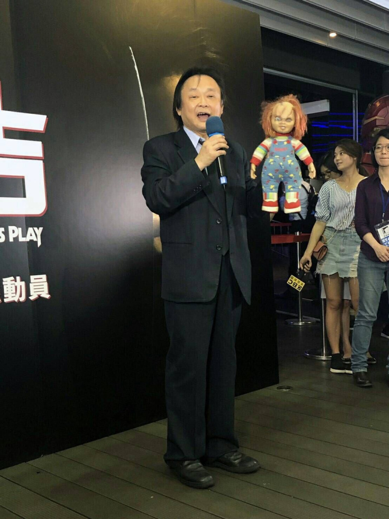 台北市議員王世堅出席恰吉電影首映會。   圖：擷自王世堅臉書