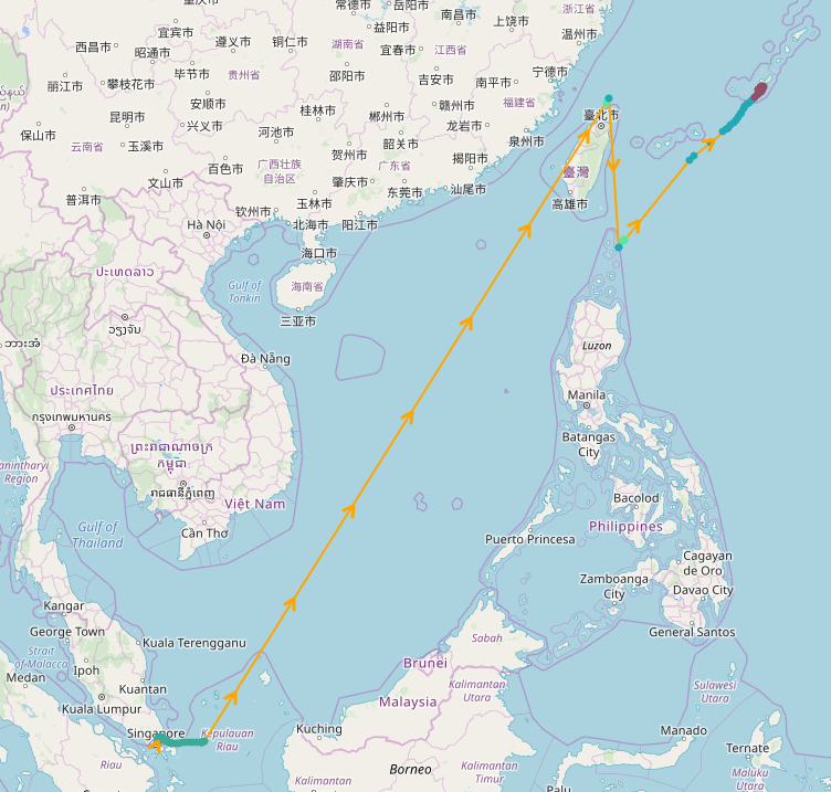 軍事新聞網站「Alert 5」報導，美國海軍P-8A反潛機穿越台灣海峽，並繞飛到東部海域。   圖：翻攝Alert 5網站
