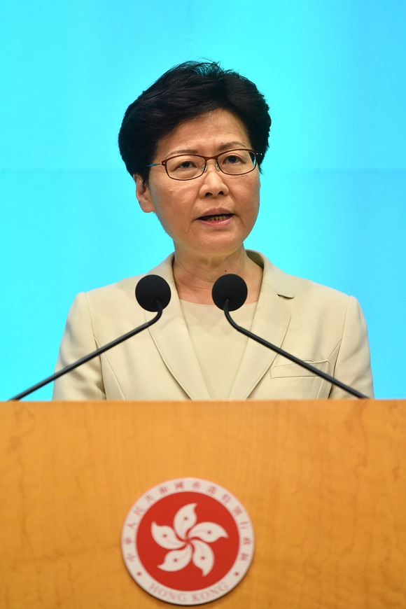 據民調結果，香港行政特首林鄭月娥支持率僅為21%，已創下上任新低。   圖：翻攝自香港特區政府官網