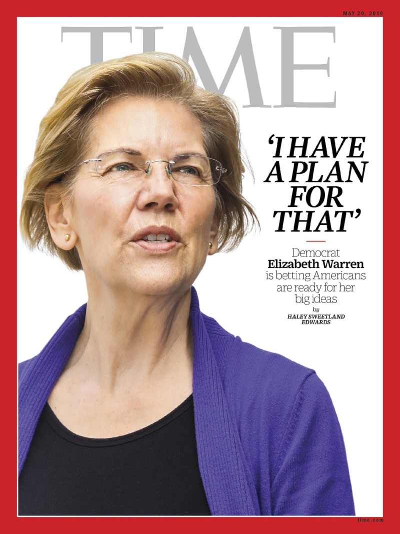 圖二：聲勢鵲起重視再生能源的Elizabeth Warren 資料來源：TIMES