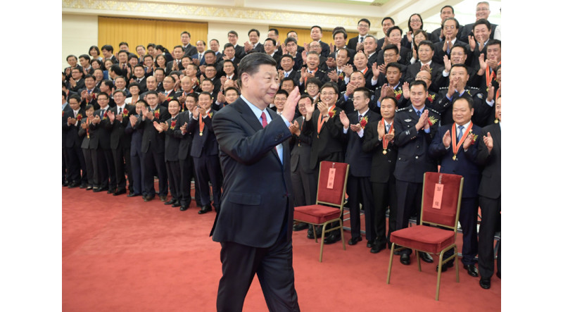 中國領導人習近平因應10月召開的中共四中全會，主導預算無上限的「台灣介選計畫」。   圖：翻攝自中國政府官網