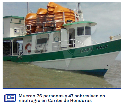 宏都拉斯1艘捕蝦船「瓦利號」在倫皮拉港附近發生船難，圖為當地資料照片。   圖：翻攝自GUATE VISION