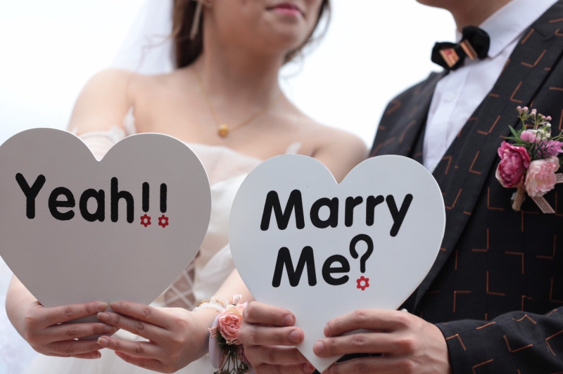2019年全台灣最浪漫的公辦市民聯合婚禮，今(5)日在基隆港邊甜蜜登場。   圖 : 基隆市政府/提供