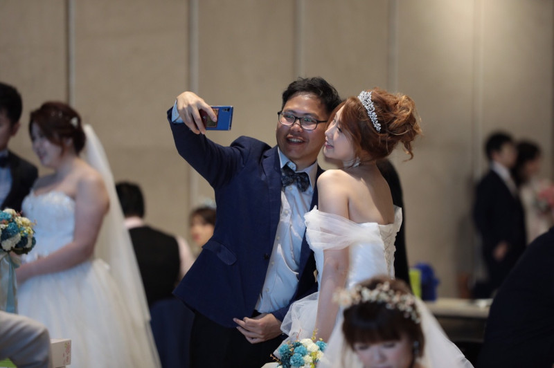 2019年全台灣最浪漫的公辦市民聯合婚禮，今(5)日在基隆港邊甜蜜登場。   圖 : 基隆市政府/提供