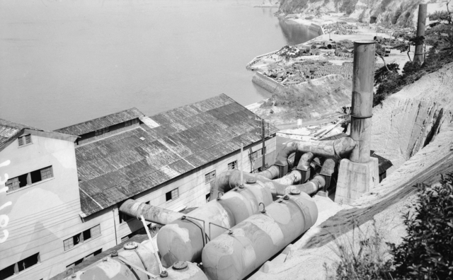 日軍1939研發出裝入糜爛劑的「きい彈」（黃彈），圖為陸軍忠海製造所的化學工廠。   圖：翻攝自維基網站