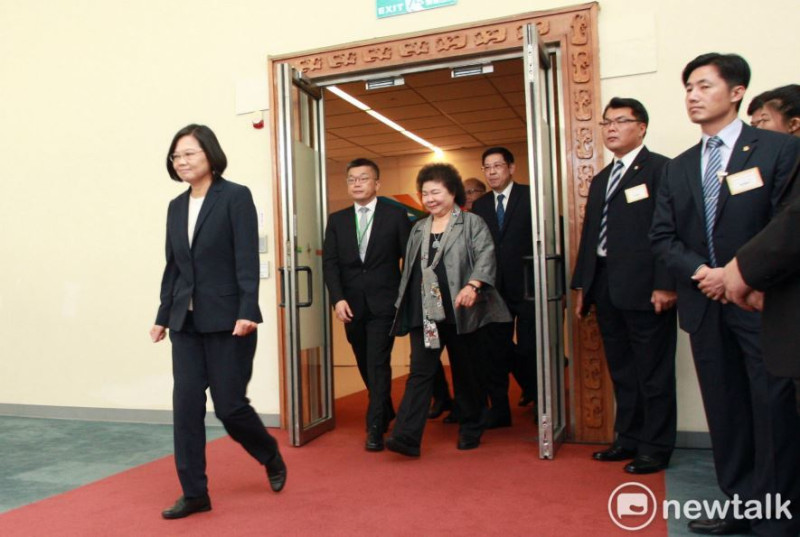 陪同總統蔡英文出訪的總統府秘書長陳菊。   圖：林昀真／攝(資料照片)