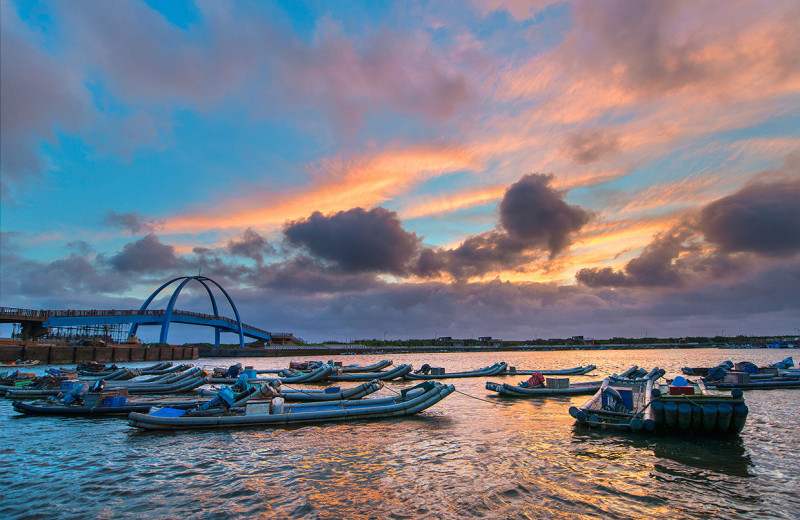 王功漁港是彰化縣著名觀光景點，也是每年王功漁火節的舉辦場地。   圖：翻攝交通部觀光局網站