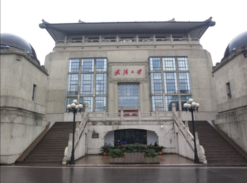 中國武漢大學。   圖：翻攝Google Map
