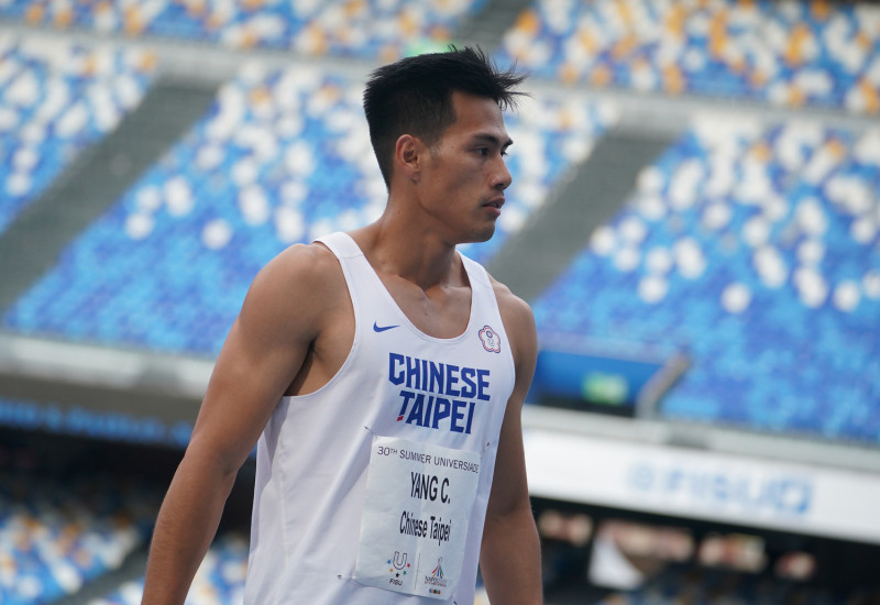 2019拿坡里世大運，「台灣最速男」楊俊瀚。   圖／大專體總提供