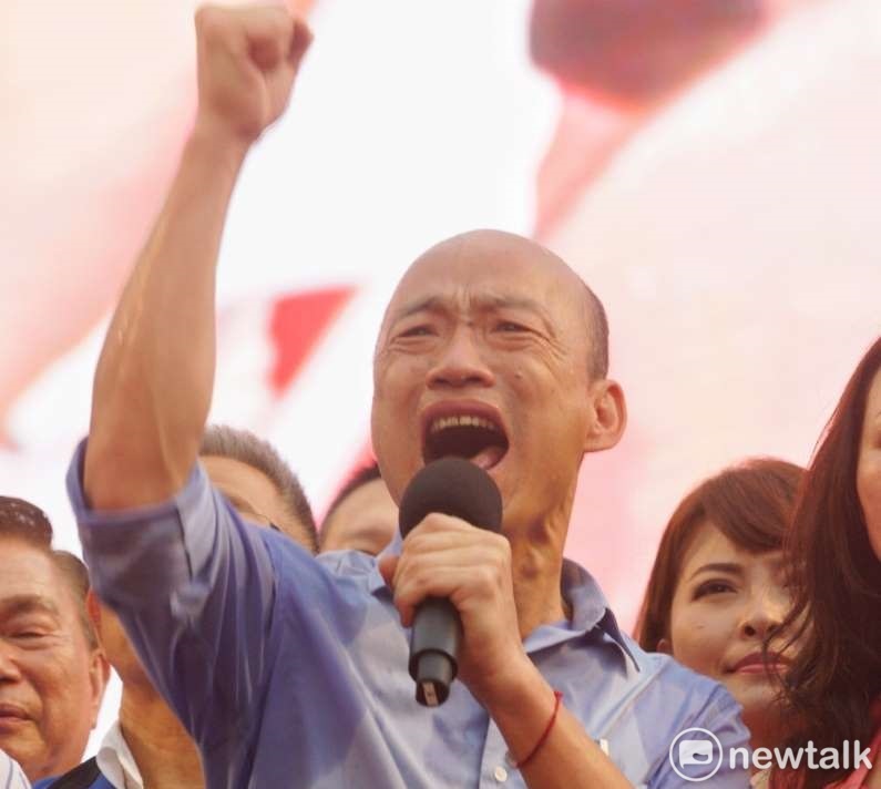 高雄市長韓國瑜甫就任半年，隨即將帶職投入2020總統大選，引發參選正當性質疑。   圖：張良一／攝（資料照片）