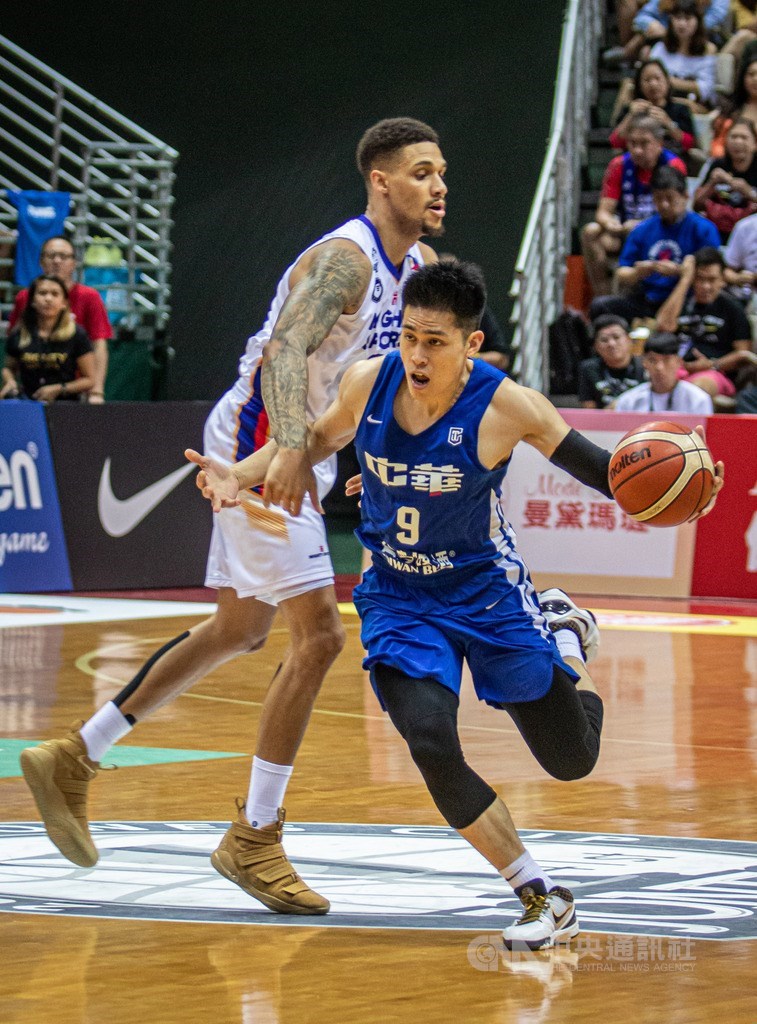 2019威廉瓊斯盃國際籃球邀請賽，中華藍與菲律賓。   圖：中央社提供