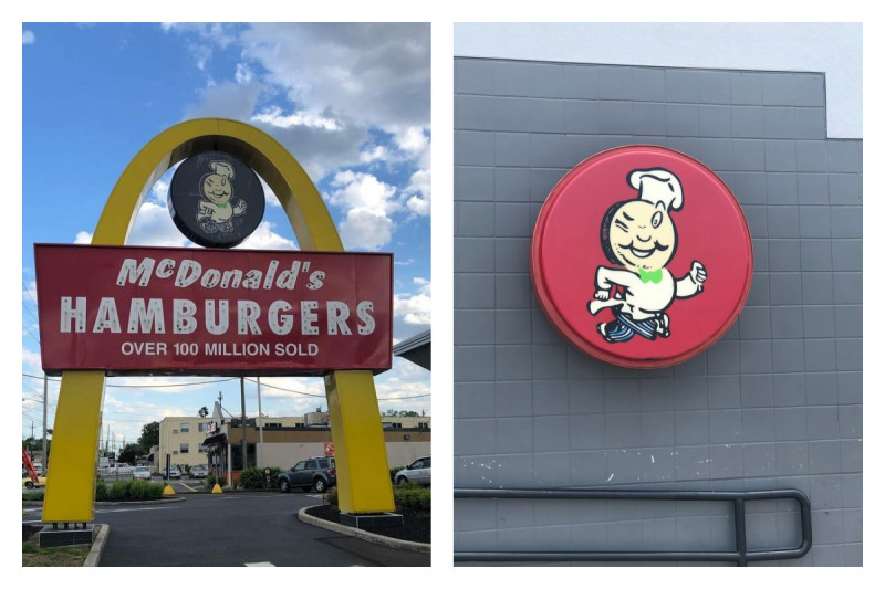 日本網友去美國看到這間麥當勞，認不出是歷史悠久的老店，還以為是山寨版。   圖／翻攝自@ mochan64 的推特