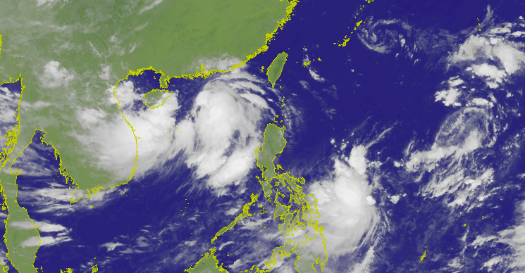 原位於南海之熱帶性低氣壓，於今（31）日8時發展為第7號颱風（國際命名：WIPHA，中文：薇帕）   圖：截自中央氣象局