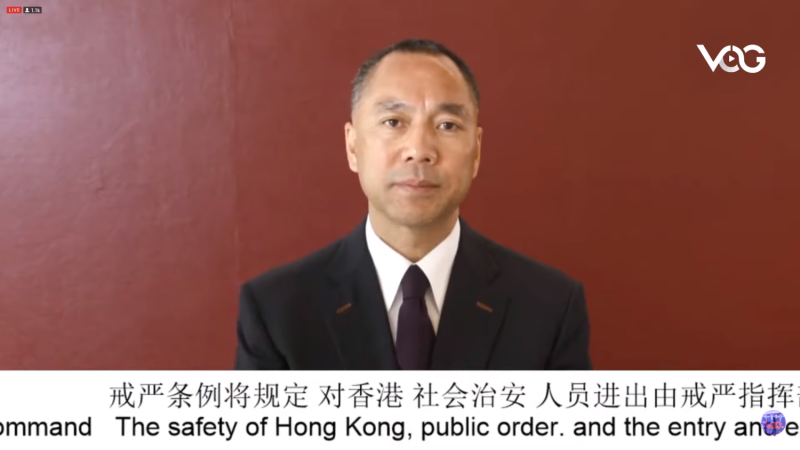 郭文貴強調，要香港人千萬別低估中共的罪行，稱中共在這方面「沒有底線」。   圖/翻攝自郭文貴直播