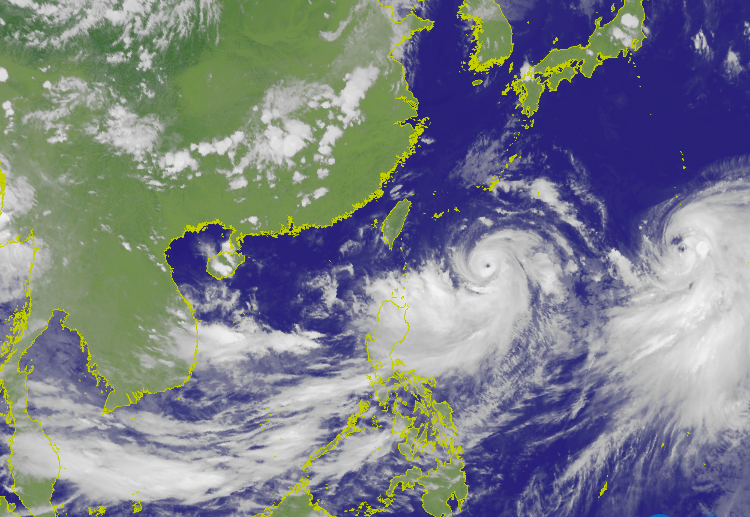 中央氣象局預計在下午5時30分發布「利奇馬」的海上颱風警報。   圖：取自中央氣象局