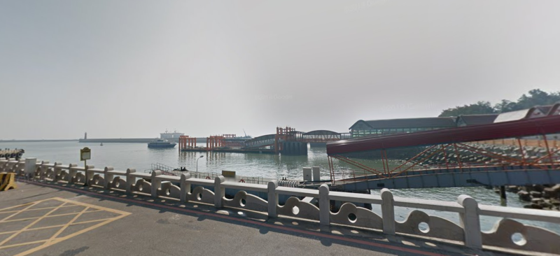 金門小三通水頭碼頭。   圖：翻攝Google Map街景