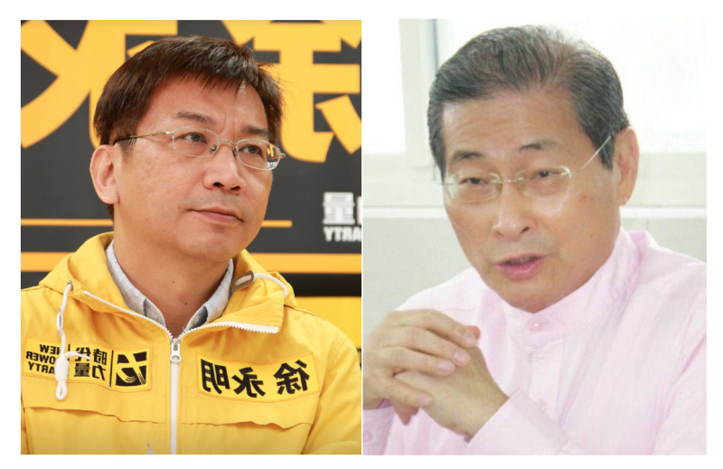 左：時代力量立委徐永明；右：中華統一促進黨總裁張安樂。   圖：新頭殼合成
