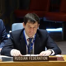 圖中人物為俄羅斯駐聯合國副大使波雅斯基   圖:擷取自波亞斯基推特