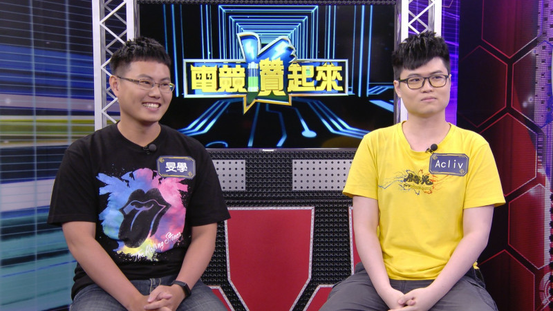 狼谷競技台《電競讚起來》最新一集邀來兩位台灣頂尖好手：《怪物彈珠》旻學、《魔法氣泡》Acliv。   圖：狼谷娛樂提供